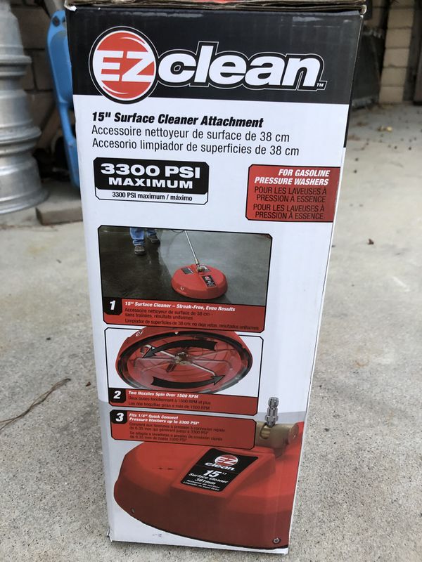 EZ clean 15’’ inch surface pressure washer attachment cleaner for Sale
