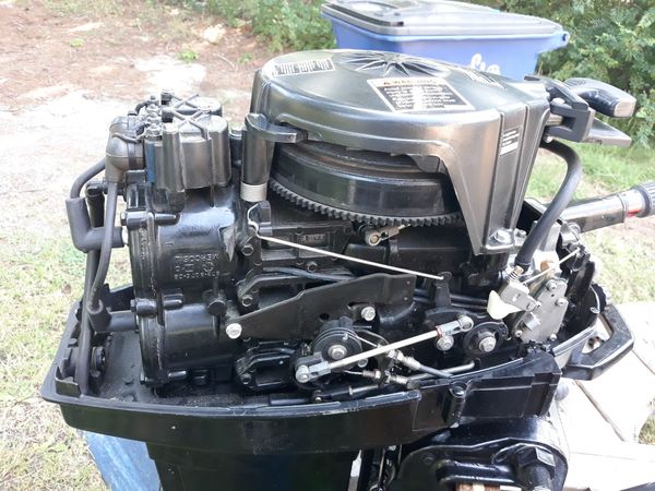 Mercury 25 hp long shaft outboard motor with gas tank and fuel line for ...