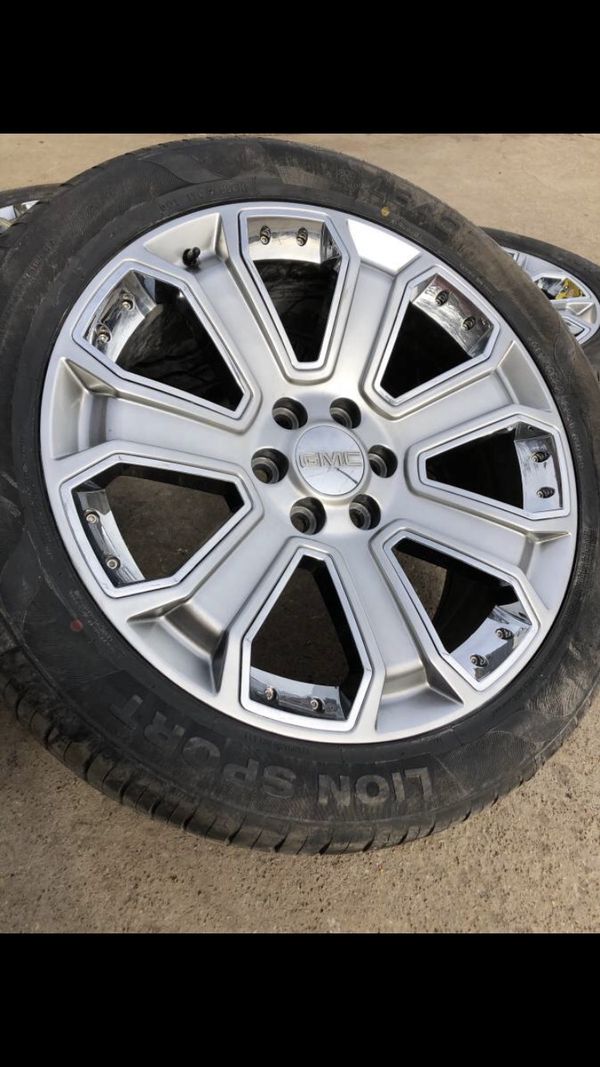 New 22” Denali Rims and Tires 6 Lug Wheels Chevy Silverado Sierra 22s