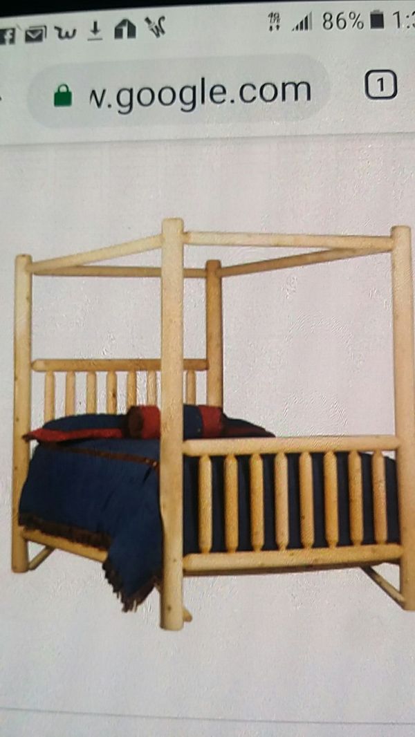 Pine Queen size lodge pole bed frame for Sale in Phoenix, AZ OfferUp