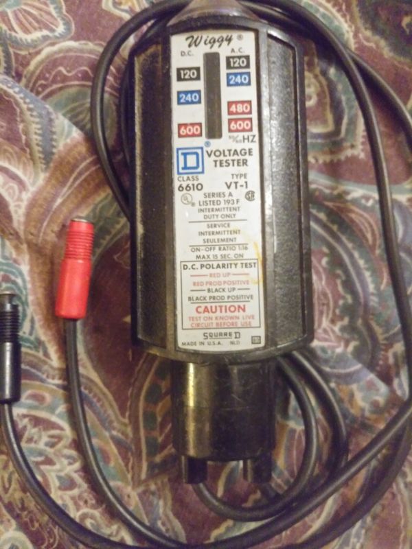 Square D Wiggy Voltage Tester 6610 Type VT1 for Sale in Katy, TX OfferUp