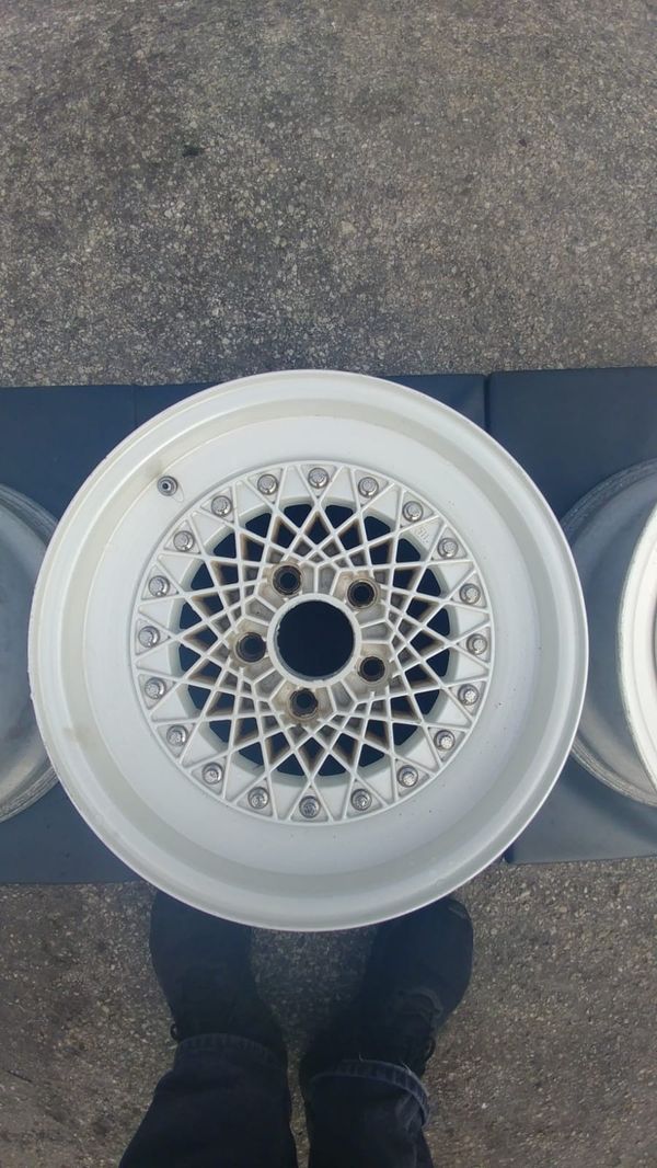 Vintage 2 piece Enkei Mesh wheels 16x7 for Sale in Fort Lauderdale, FL OfferUp
