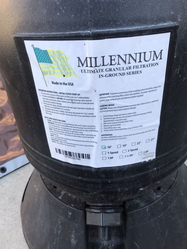 Millennium above ground pool pump and sand filter. for Sale in Bronx