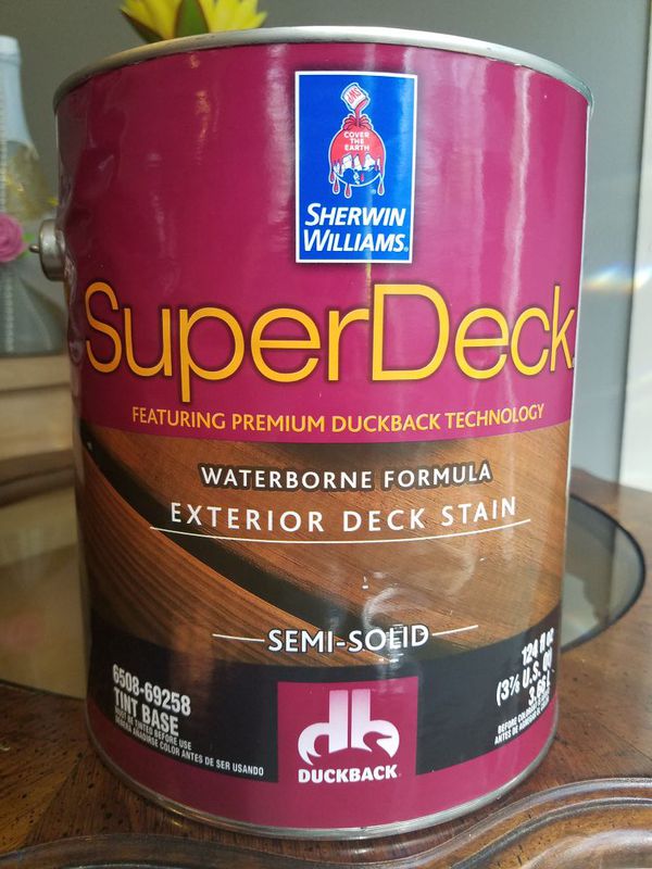 SuperDeck SemiSolid Exterior Stain (Cedar Bark color) for Sale in Apex ...