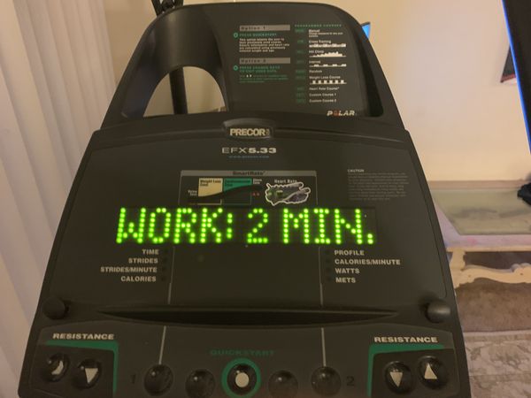 Precor Elliptical in great condition. It comes with its manual