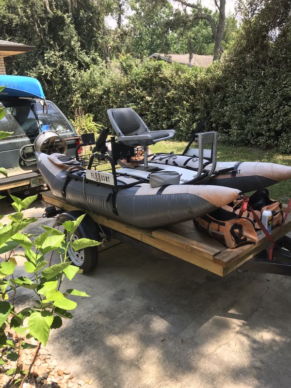 One man pontoon boat and trailer for Sale in Crystal River, FL - OfferUp