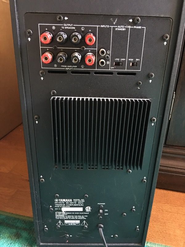 Yamaha YSTSW90 Powered Sub Subwoofer for Sale in Parkland, FL OfferUp