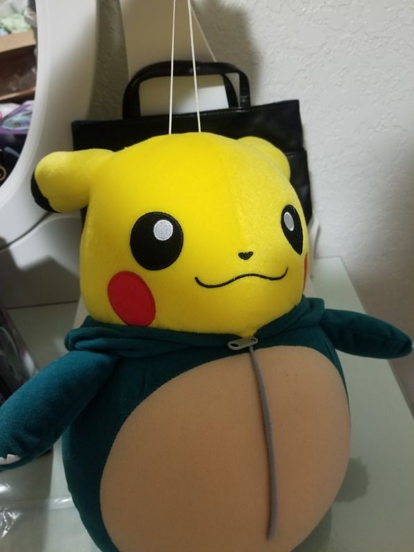 snorlax pikachu plush