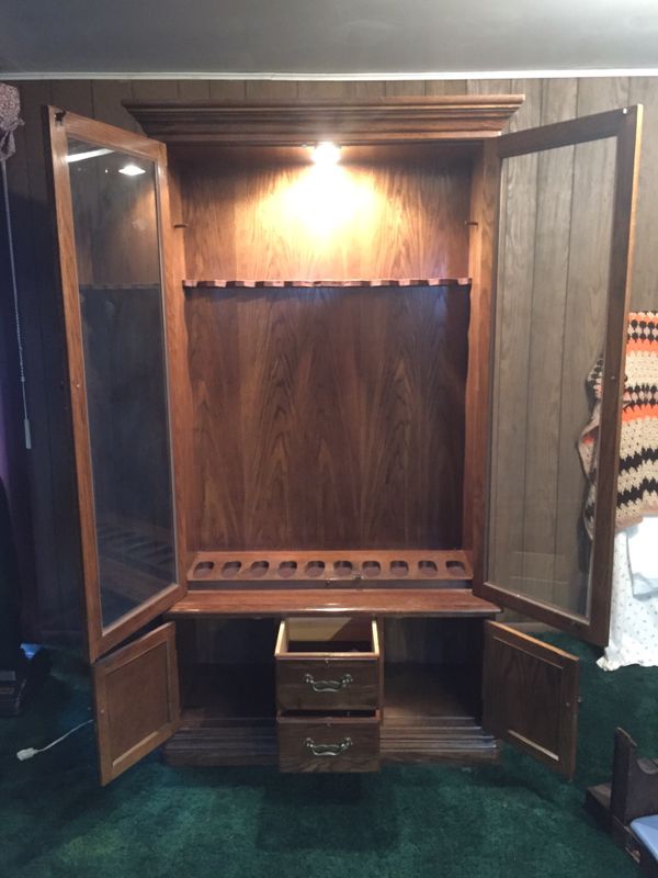 all wood gun by “ Jasper” Furniture company in their