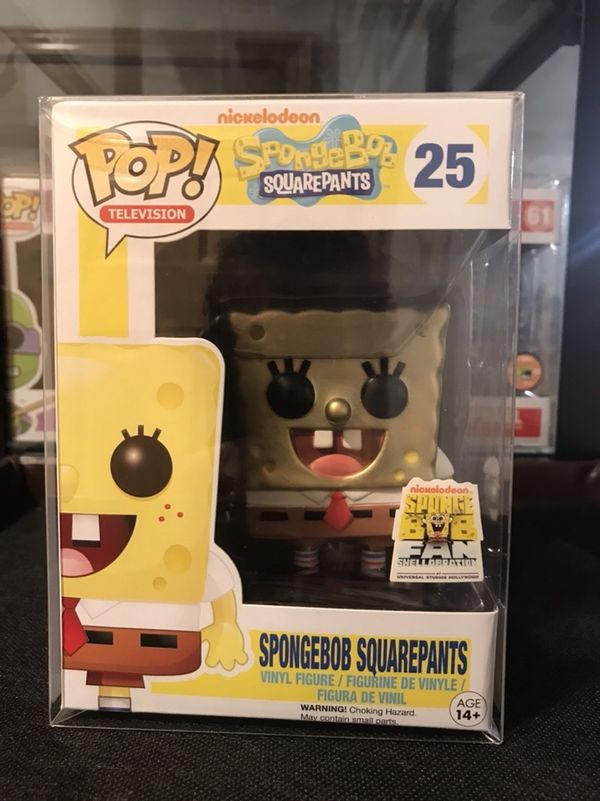 Funko Pop! Metallic Spongebob Squarepants #25 Fan Shellabration 