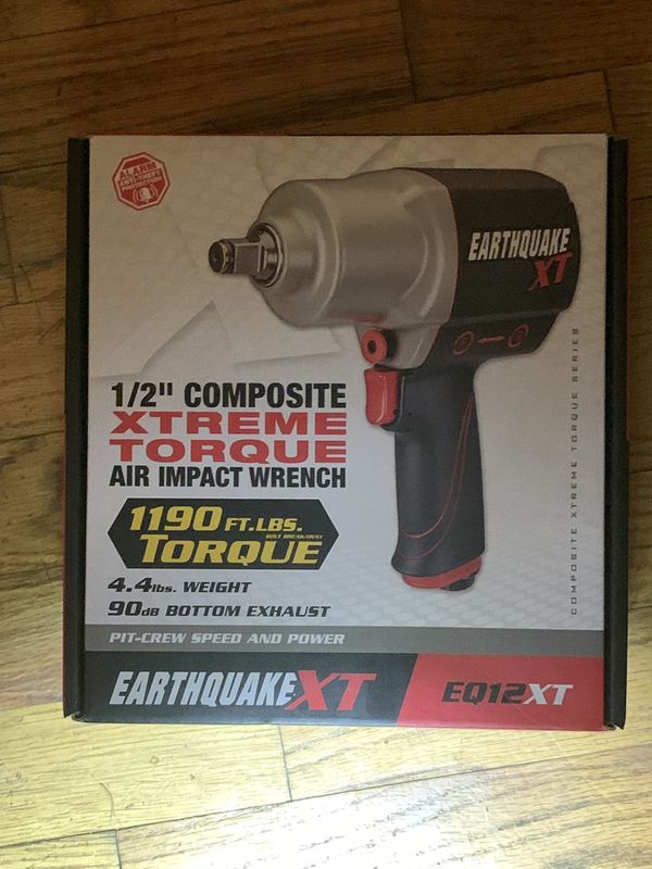 Earthquake xt 1/2” composite extreme torque air impact gun EQ12XT for