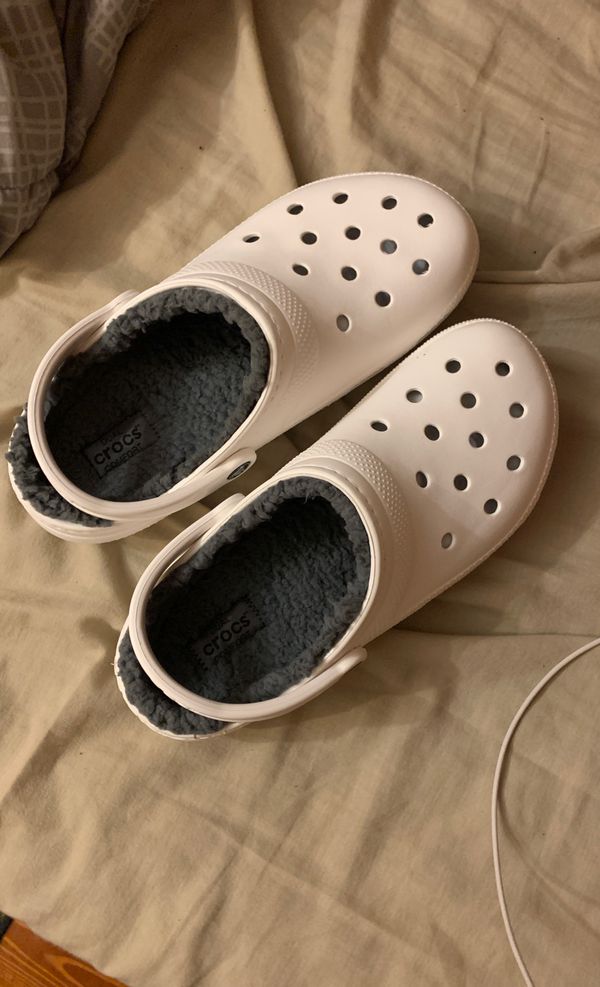 fuzzy white crocs for Sale in Monroe, NC - OfferUp