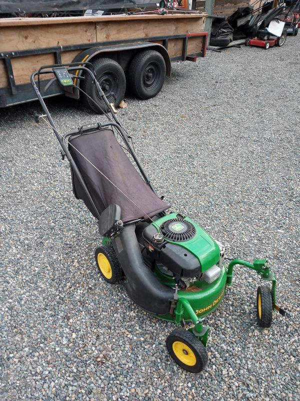 Shed for john deere lawn mower