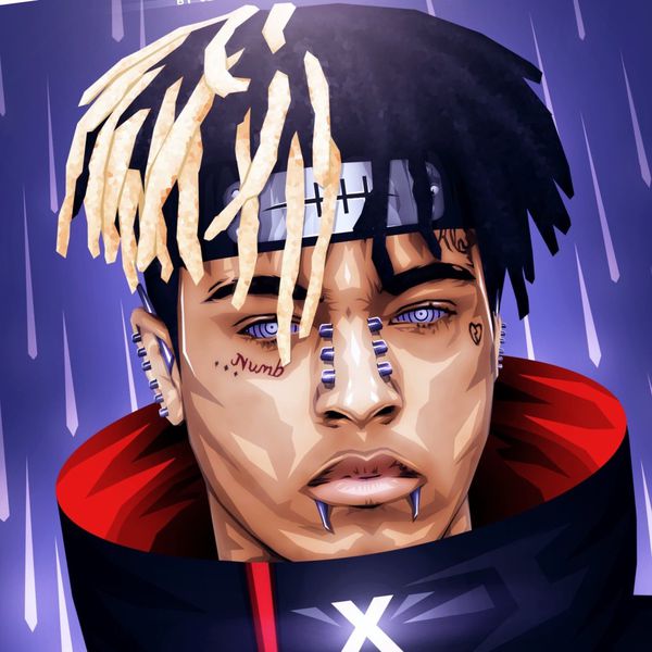 Xxxtentacion anime naruto pain print and poster in 11x17 inch glass ...