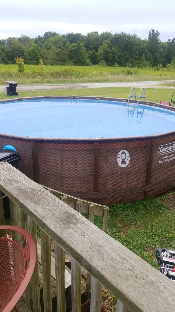 coleman 18 ft round pool