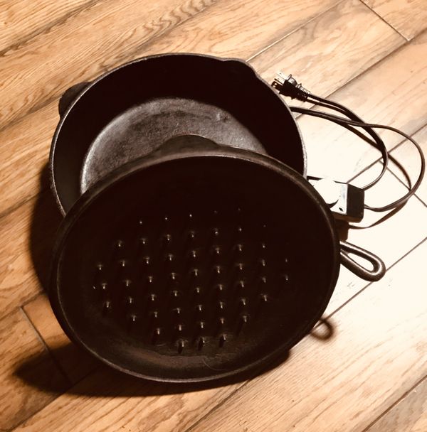 Vintage 1950's Electric Cast Iron Skillet with self basting lid! (Model S60) Country Charm for