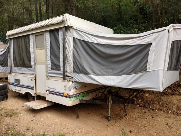 1985 coleman pop up camper canvas replacement