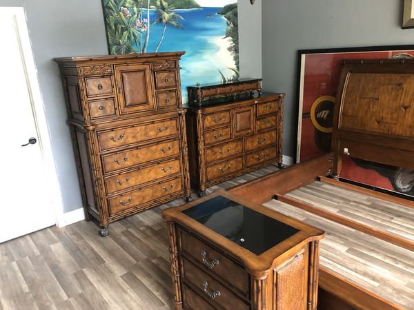 6 Piece Tommy Bahama Style American Signature Bamboo King ...