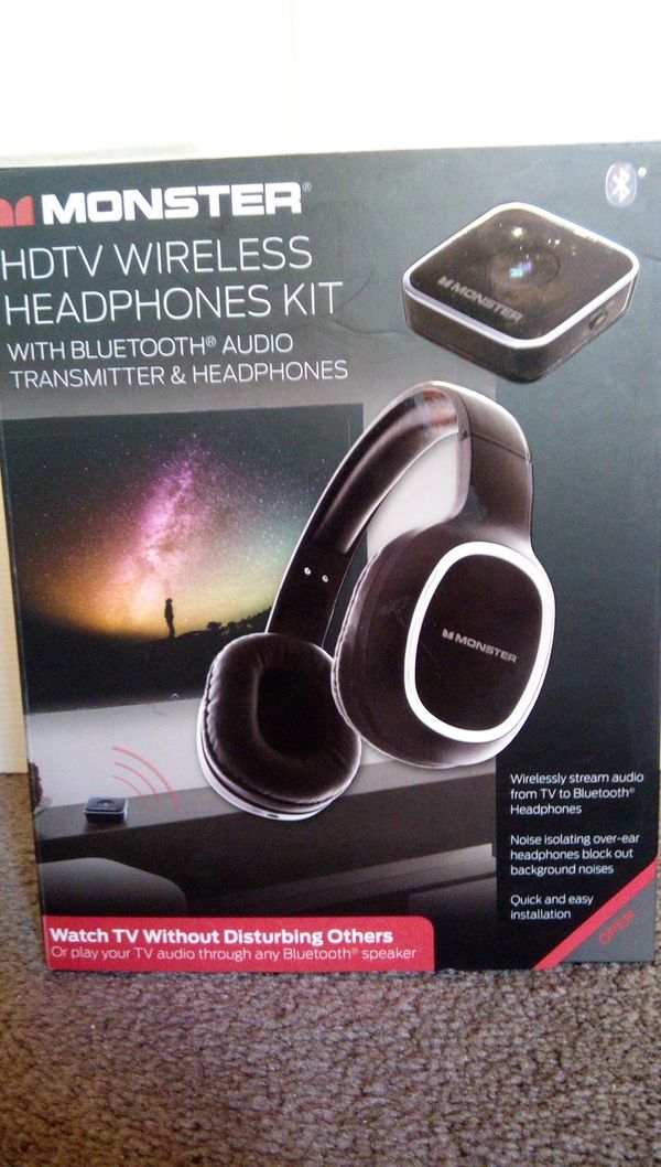 "Monster" HDTV WIRELESS HEADPHONES KIT W/BLUETOOTH AUDIO