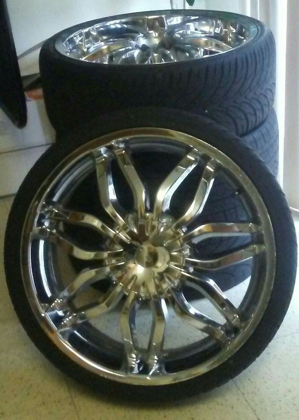 22 inch rims for front wheel drive car for Sale in St. Louis, MO - OfferUp