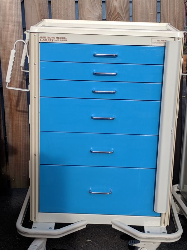 Medical Hospital Surgical Crash Carts Veterinary Tool Chest OR ER for