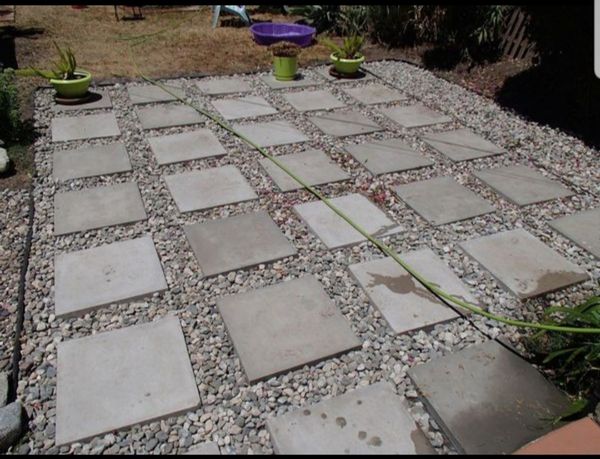 18X18 CONCRETE CEMENT STEPPING STONE PAVERS WITH DESIGN $10 EACH ...