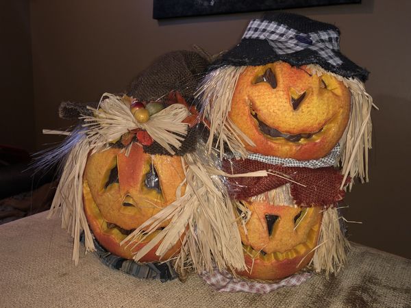 Fiber optic pumpkin Halloween decoration for Sale in Algonquin, IL