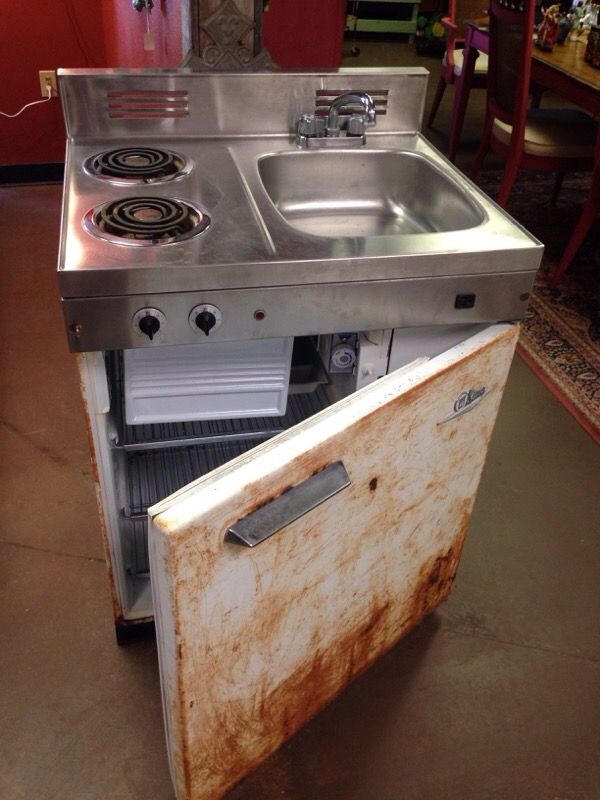 Antique stove/sink/refrigerator combo for Sale in San Antonio, TX OfferUp