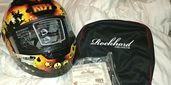 Limited edition Kiss Destroyer motorcycle helmet by Rockhard for Sale