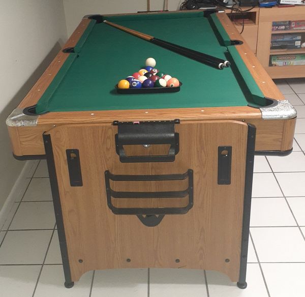 air hockey and pool table combo