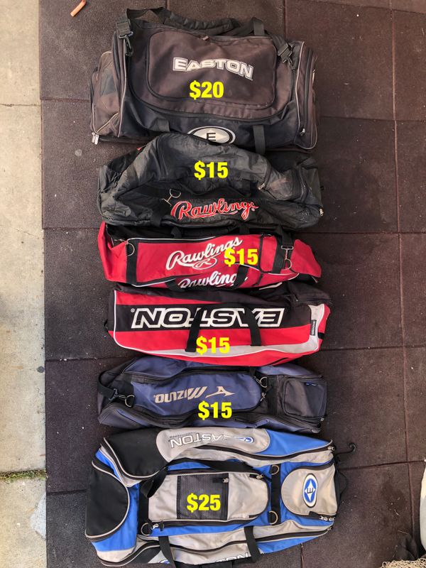 rolling baseball bags