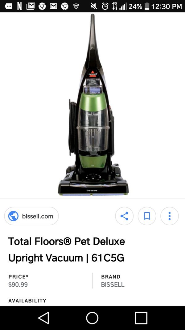 Bissell Total Floors Pet Deluxe Upright Vacuum For Sale In