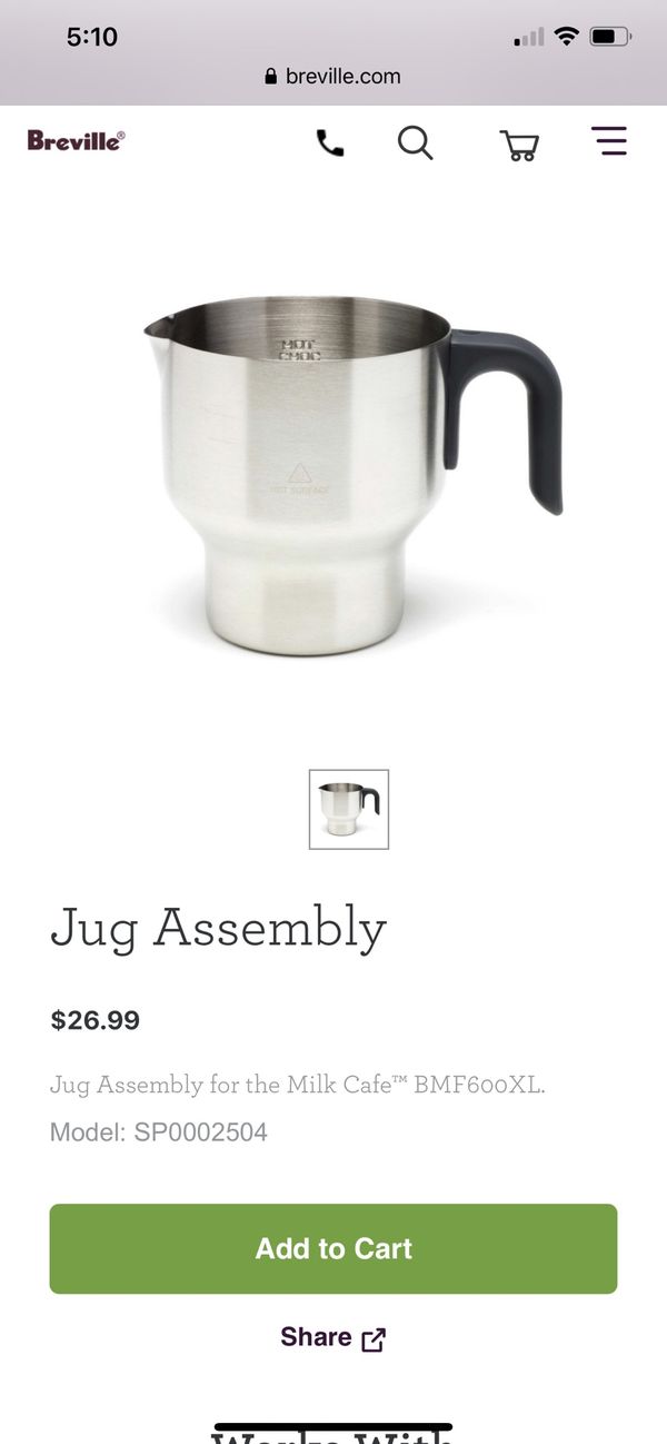 Breville milk frother jug replacement/ extra cappuccino frothing disc