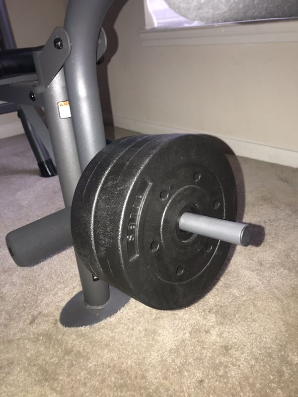 gold's gym bench press bar