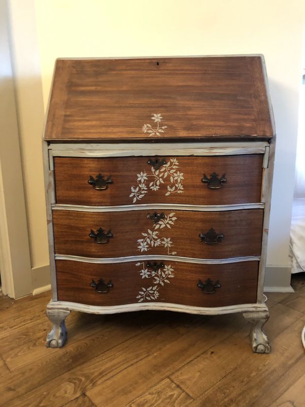 Hand painted, stained antique secretary desk for Sale in Bellevue, WA OfferUp