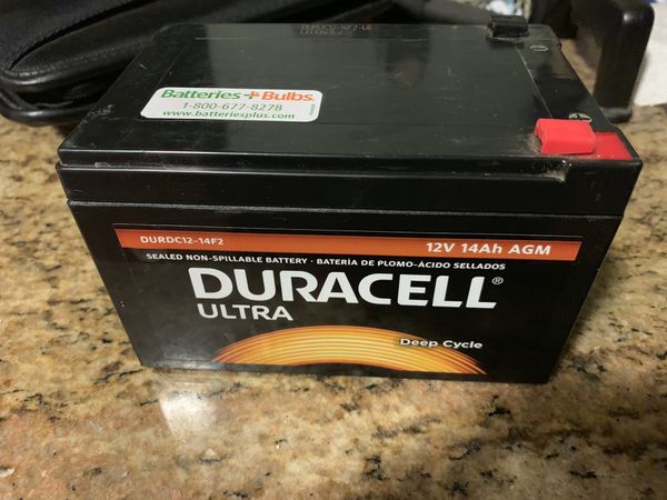 DURACELL ULTRA Deep Cycle 12V 14Ah AGM for Sale in Galloway, OH - OfferUp