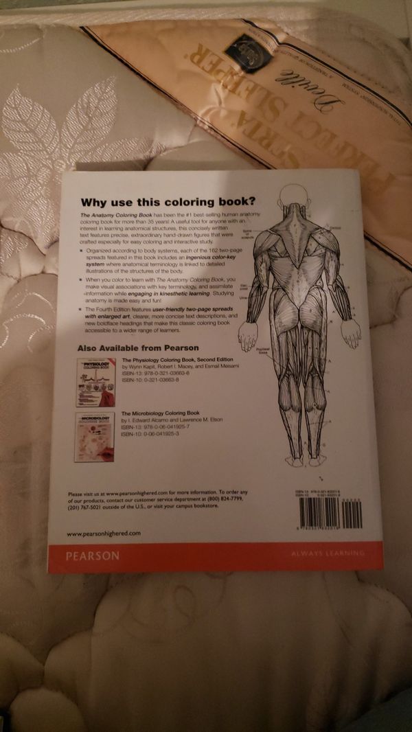 The Anatomy Coloring Book 4th edition for Sale in San Diego, CA - OfferUp