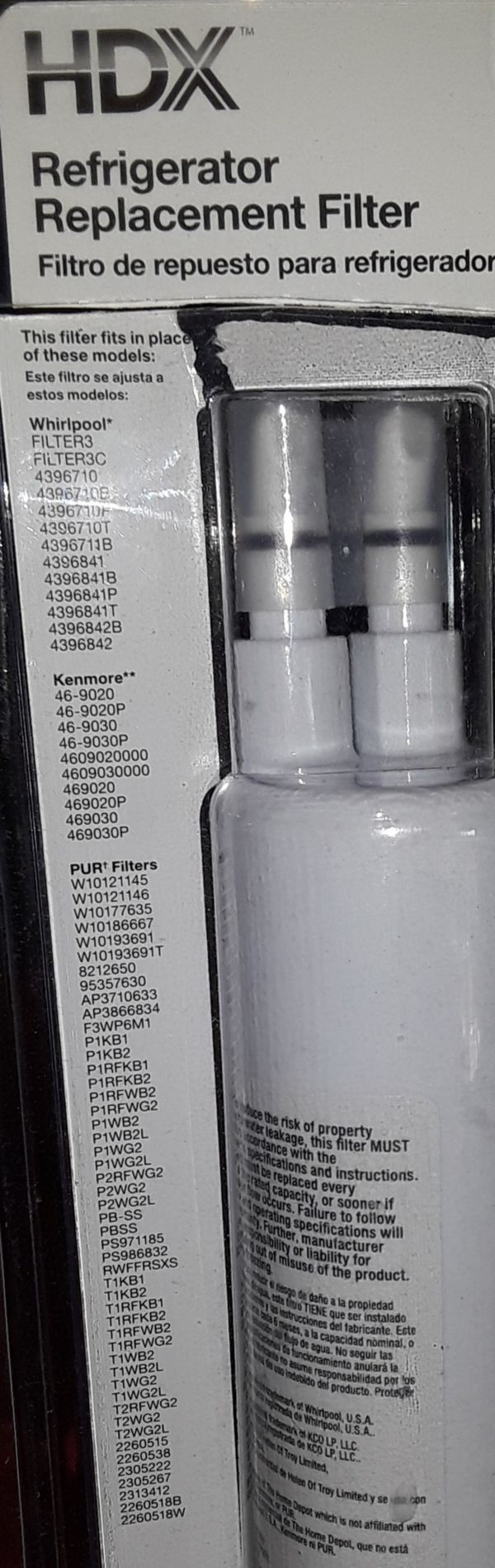 Refrigerator water filter HDX FMW5 2 pack. for Sale in Bradenton, FL OfferUp