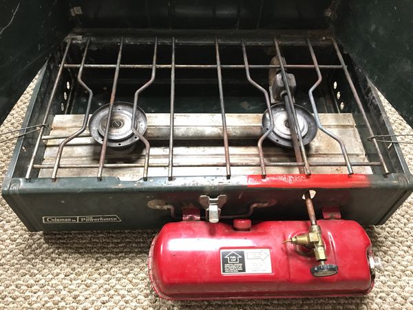 Vintage Coleman Two Burner Powerhouse Gas Camp Stove 413H for Sale in