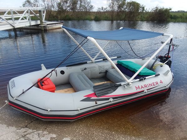 Mariner 4 rigid inflatable boat w/ 42-lb. Trolling motor 