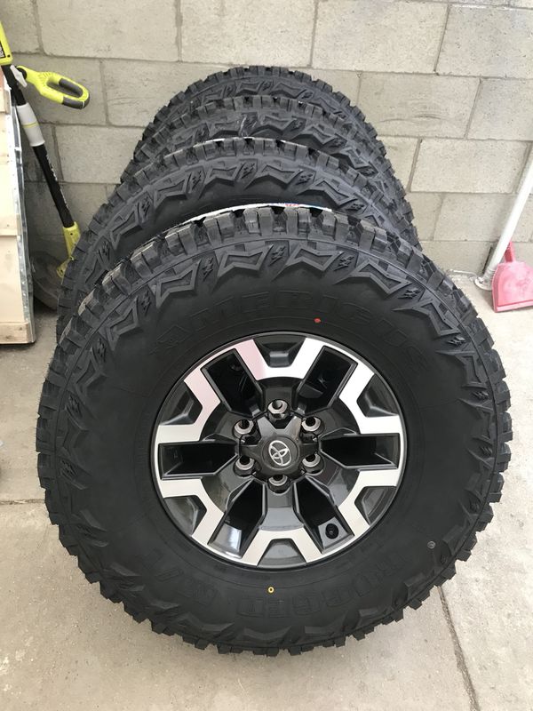 Brand new 2019 Toyota Tacoma trd off-road wheels with tires LT285/75/16