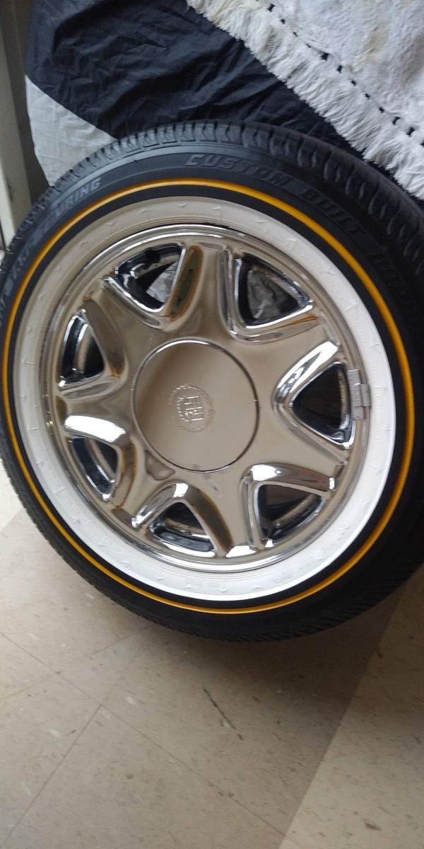 225 - 60 - R 16 Cadillac rims on Vogue tires for Sale in Louisville, KY