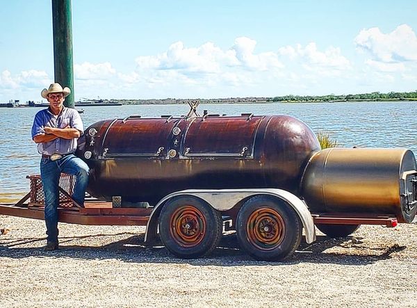 propane bbq pit