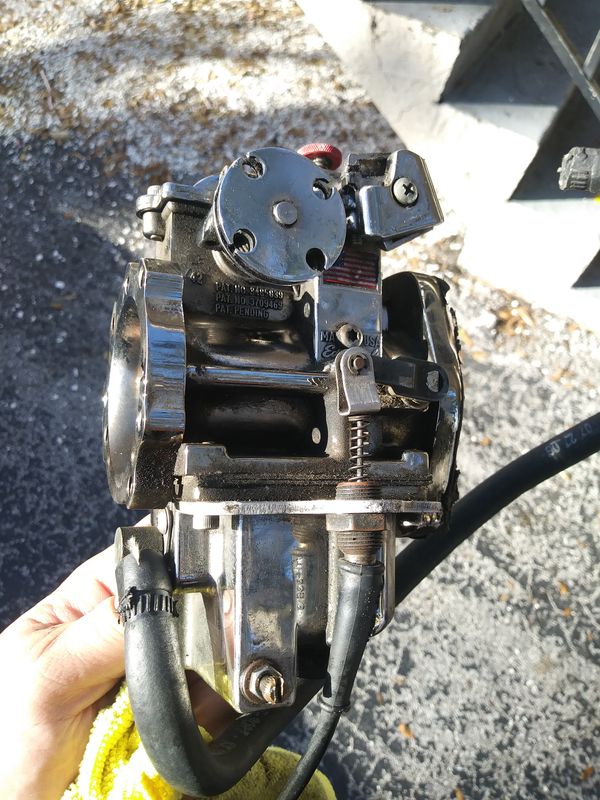 EDELBROCK QWIKSILVER 38 MM FLAT SLIDE CARB CARBURETOR HD HARLEY