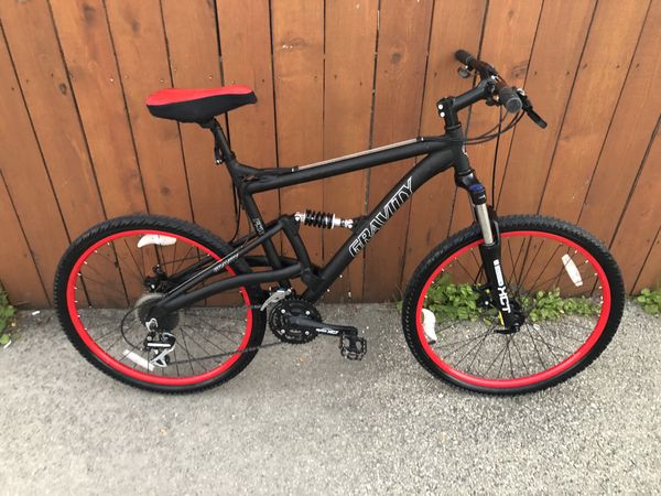 gravity full suspension mountain bike