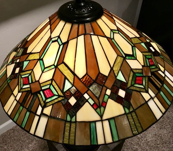 Stained Glass Table Lamp Colour Creations, Timeless Serenity by Tania