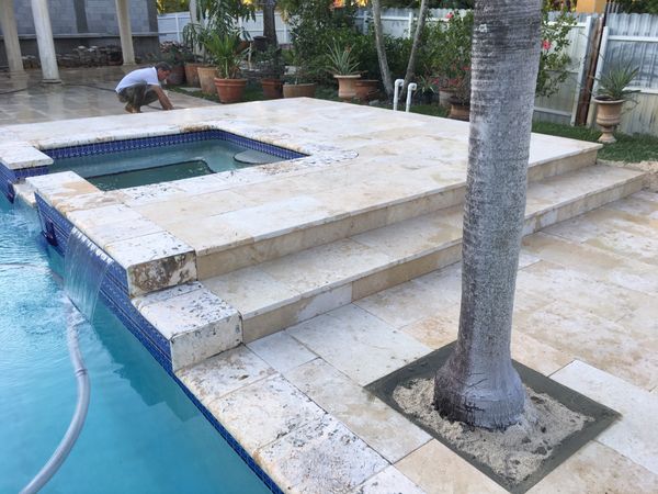 travertine pool coping clearance sale