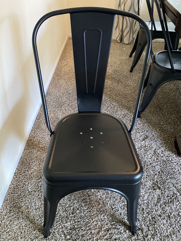 Farmhouse Black Metal Chairs (6) for Sale in San Diego, CA OfferUp