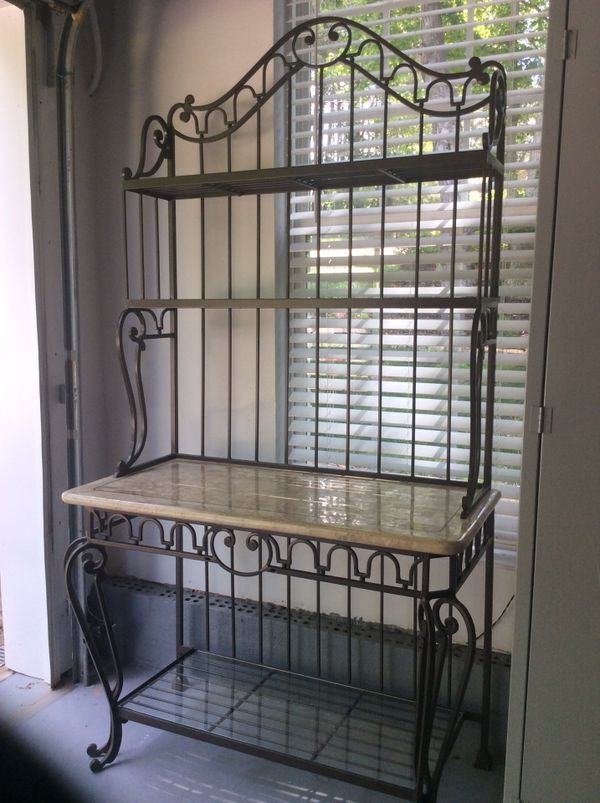 IRON AND MARBLE BAKERS RACK for Sale in Mooresville, NC OfferUp