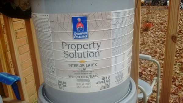 5 Gallon Bucket Interior Latex Flat Sherwin Williams